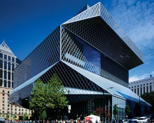Centralna knjižnica v Seattlu, večkrat nagrajeno delo nizozemskega arhitekturnega biroja OMA, ki ga vodi svetovno znani arhitekt Rem Koolhaas, je v svoji podobi skoraj znanstvenofantastična. Med drugim je bila knjižnica v Seattlu nagrajena zaradi energetske varčnosti.