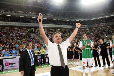 Zoran Janković na otvoritvi dvorane v Stožicah