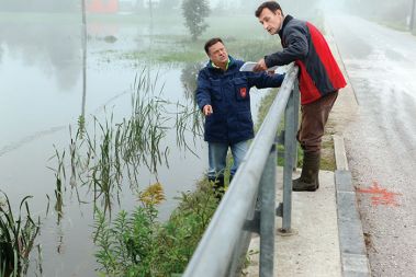 Zoran Janković na Barju po veliki poplavi