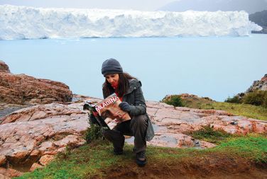Mladina na ledeniku Perito Moreno v Argentini 