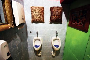 UDOBJE NA WC-JU NOVEga ETNO kluba ZLATI ZOB, LJUBLJANA 