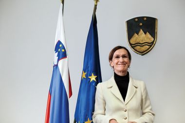Generalna državna tožilka Barbara Brezigar na tiskovni konferenci o arhivih SDV, 2. marec 2011