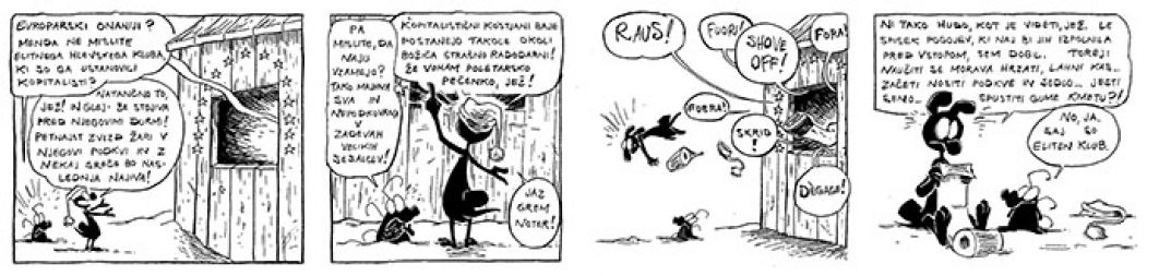 Miniji so bili njegov prvi objavljeni strip: začel je pri Stripburgerju, pozneje jih je pet let objavljal v Slovenskih novicah. 