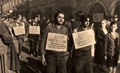 Nemci so ujete partizane, predno so jih pokončali, javno razkazovali v Celju