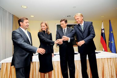 Erjavec, Kresalova, Pahor in Golobič. Koalicija iz stiske, ali koalicija iz prepričanja?