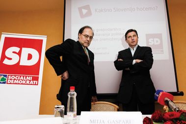 Mitja Gaspari, podpredsednik vlade, in Borut Pahor, alternativni predsednik vlade