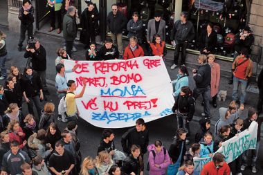 Protest tržaških dijakov