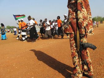 Praznovanje Južnih Sudancev ob referendumu v Džubi, 9. januar