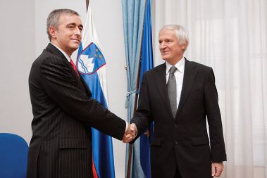 Pravosodni minister Aleš Zalar in predsednik vrhovnega sodišča Franc Testen