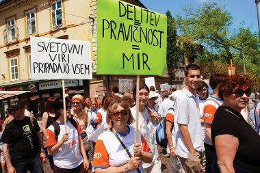 Udeleženci ljubljanskega pohoda minulo nedeljo