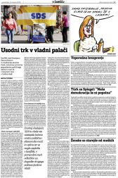 Karikatura v Večeru, ki naj bi Andrijano Starina Kosem dokončno prepričala o nujnosti zamenjave vodstva.