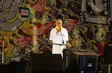 Voditeljev protestov medijski Sondhi Limthongkul