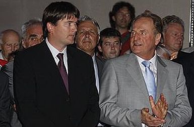 Član uprave Darsa Boštjan Rigler in direktor SCT Ivan Zidar