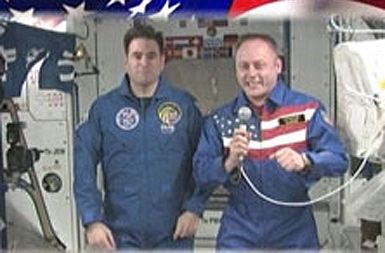 Greg Chamitoff in Mike Fincke