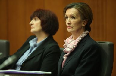Generalna državna tožilka Barbara Brezigar in njena desna roka vrhovna državna tožilka Sanja Javor Pajenk