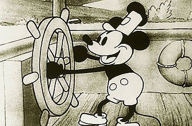 Miki Miška prvič v filmu Steamboat Willie