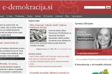 Portal E-demokracija predstavlja projekt dvosmerne komunikacije z ministri