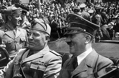 Adolf Hitler in Benito Mussolini, Muenchen 1940 