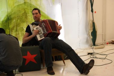 Arjan Pregl, slikar in harmonikaš Pinje Džazne