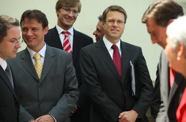 Zunanja ministra Jandroković in Žbogar ter premiera Pahor in Kosorjeva na Trakošćanu