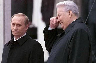 Vladimir Putin in Boris jelcin