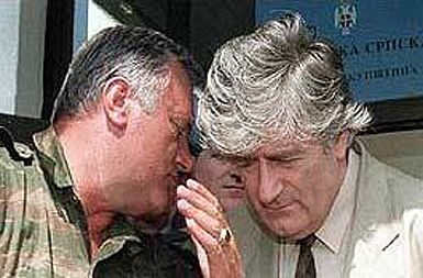 Ratko Mladić in Radovan Karadžić