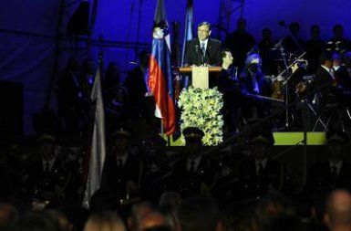 Slavnosti govornik je bil predsednik republike