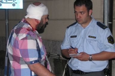 Mitja Blažič takoj po naladu