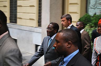Predsednik Mugabe v Rimu