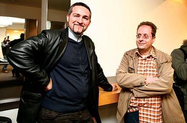 Soustanovitelja Fakultete za uporabne družbene študije dr. Borut Rončević in dr. Matej Makarovič