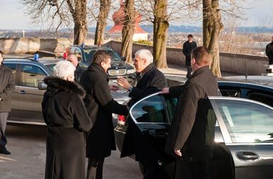 Hrvaška premierka Jadranka Kosor, slovenski premier Borut Pahor in srbski predsednik Boris Tadić na Ptuju