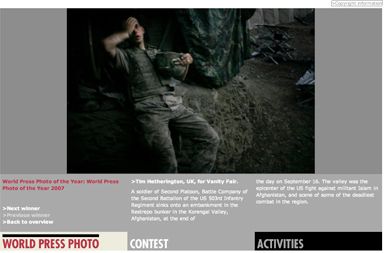 Fotografija leta, avtor Tim Hetherington