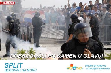 Reklama za Hrvaško, ki jo je priprail hrvaški spletni portal Index.hr