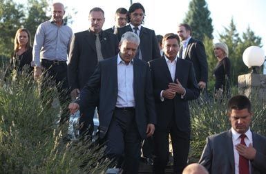 Boris Tadić in Borut Pahor