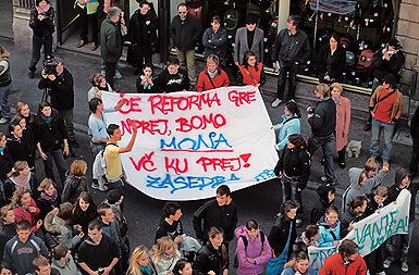 Protest tržaških dijakov