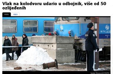 Naslov v Jutarnjem listu