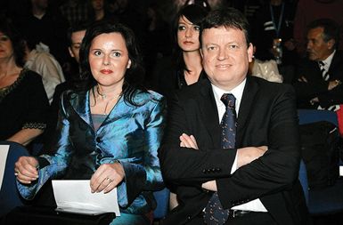 Anica Šrot Aužner s soprogom