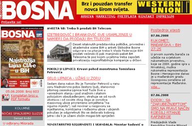 Izsek spletne strani slobodna-bosna.ba.