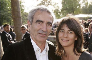 Raymond Domenech in Estelle Denis