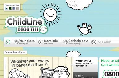 Izsek spletne strani ChildLine