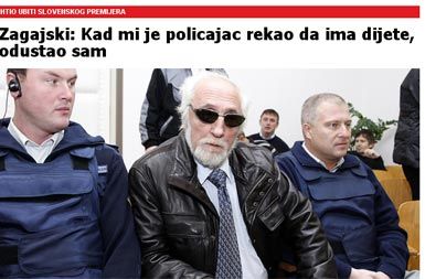 Naslov v Jutarnjem listu