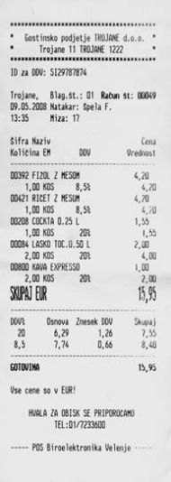 9.maj 2008,miza št. 17