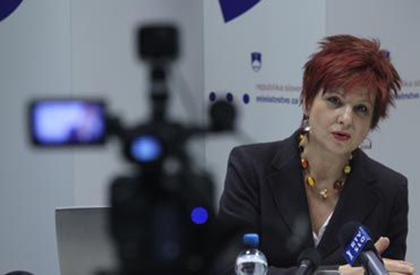 Nekdanja ministrica za kulturo Majda Širca.