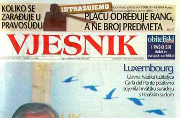 Vjesnik je najstarejši hrvaški časnik, ki nenehno izhaja od leta 1940.