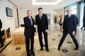 Foto tedna: Predsednik Evropske centralne banke Mario Draghi, predsednik republike Borut Pahor in guverner Banke Slovenije Boštjan Jazbec, slovesnost ob 10. obletnici uvedbe evra v Sloveniji, Hotel Union, Ljubljana