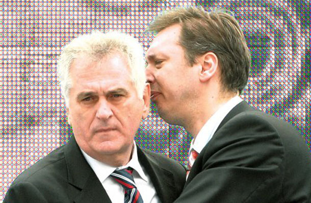 Predsednik države Tomislav Nikolić in podpredsednik vlade Aleksandar Vučić.