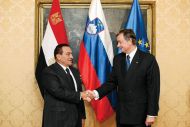 Mubarak v Sloveniji, oktober 2009