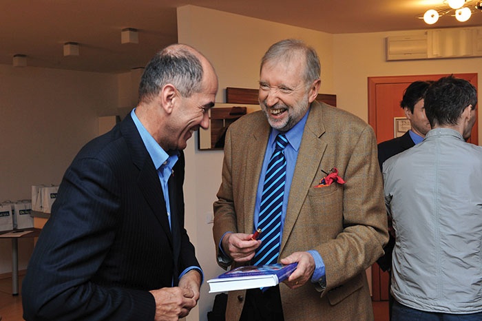 Janez Janša in Dimitrij Rupel