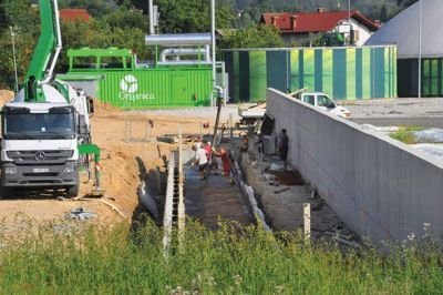 Gradbišče bioplinarne v Pirničah pri Ljubljani