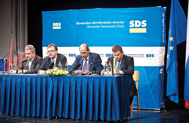 Janez Janša na javni tribuni SDS v Domžalah Gregorju Virantu: »Et tu, Brute?«